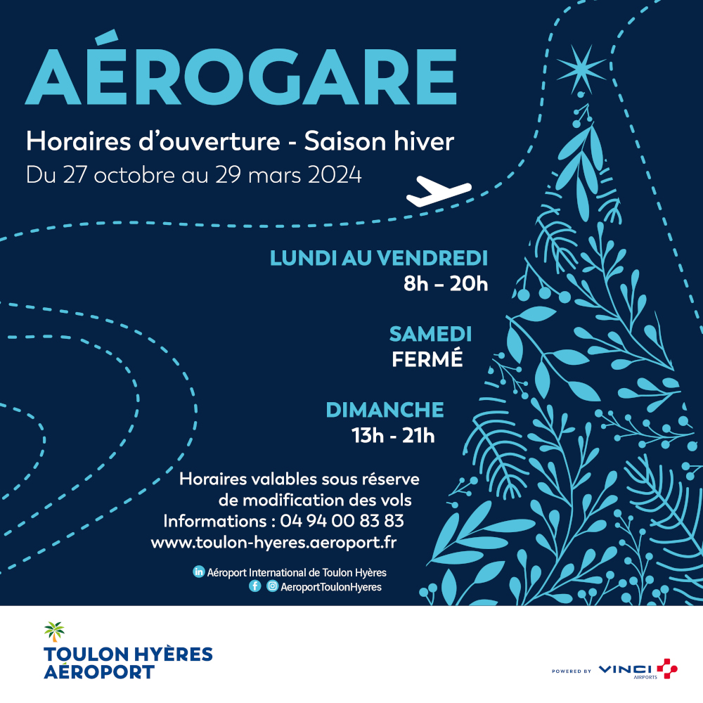 Horaires de l'aérogare